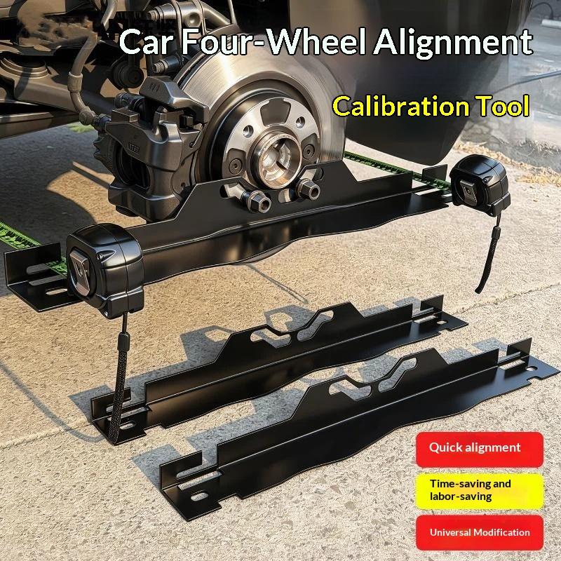 Automotive Tools - ステンレス鋼ホイールアライメントツールプレートポータブルトゥーポジショニングゲージ車SUVの日常メンテナンス用