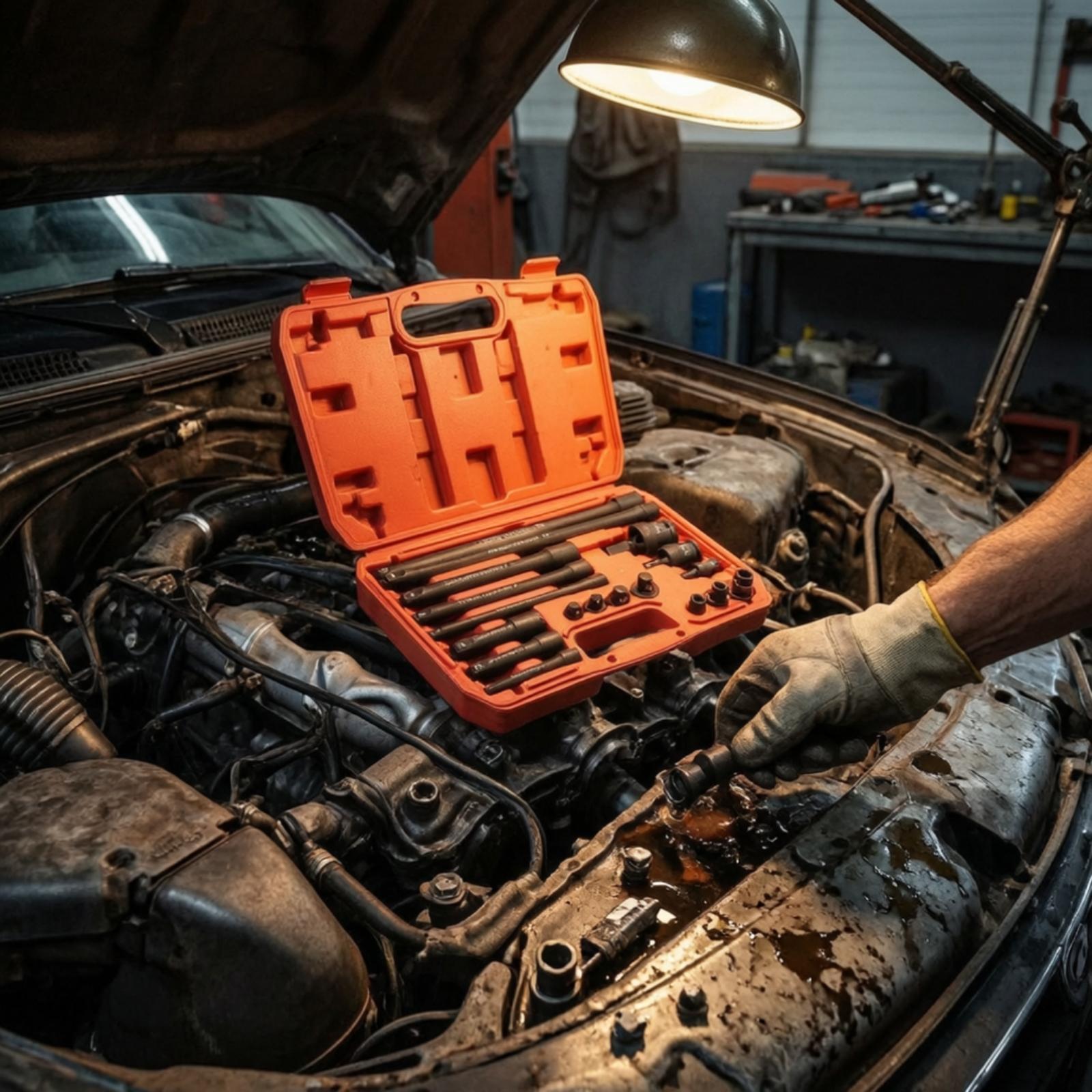 インパクトレンチキット 18ピース 延長ロッド ユニバーサル - Automotive Tools のレビューと価格