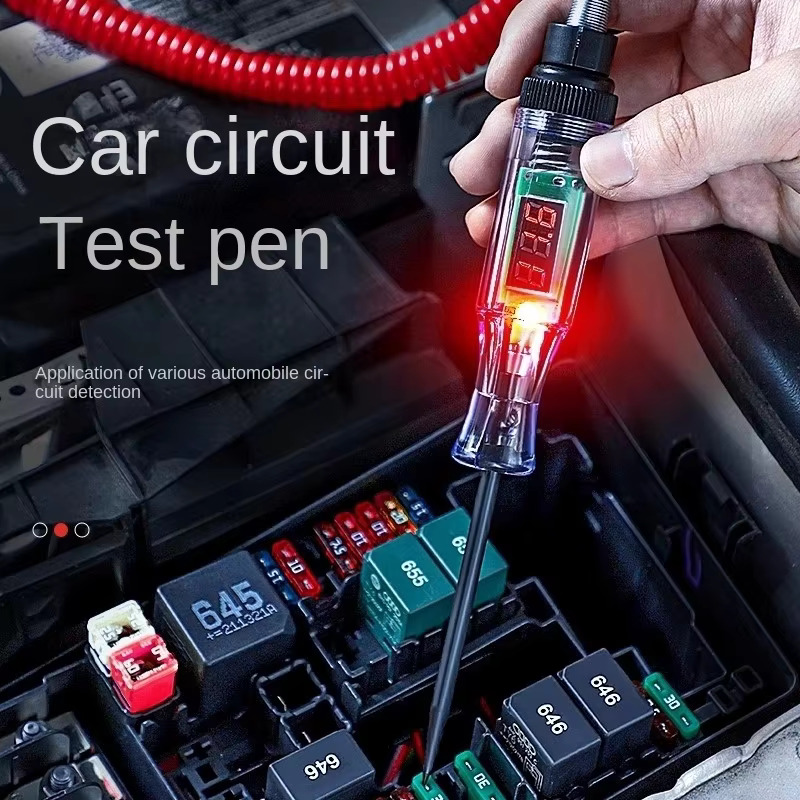 5V-120V 車用テスターペン 電圧回路テスト DCデジタ - Car Diagnostic Tool のレビューと価格